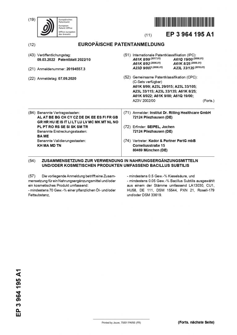 Patent_Silicium_subtilis_Jochen_Seipel_EP20194557NWA1_page-0001[1]